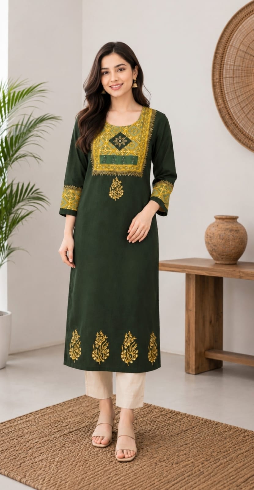 Green Kurti