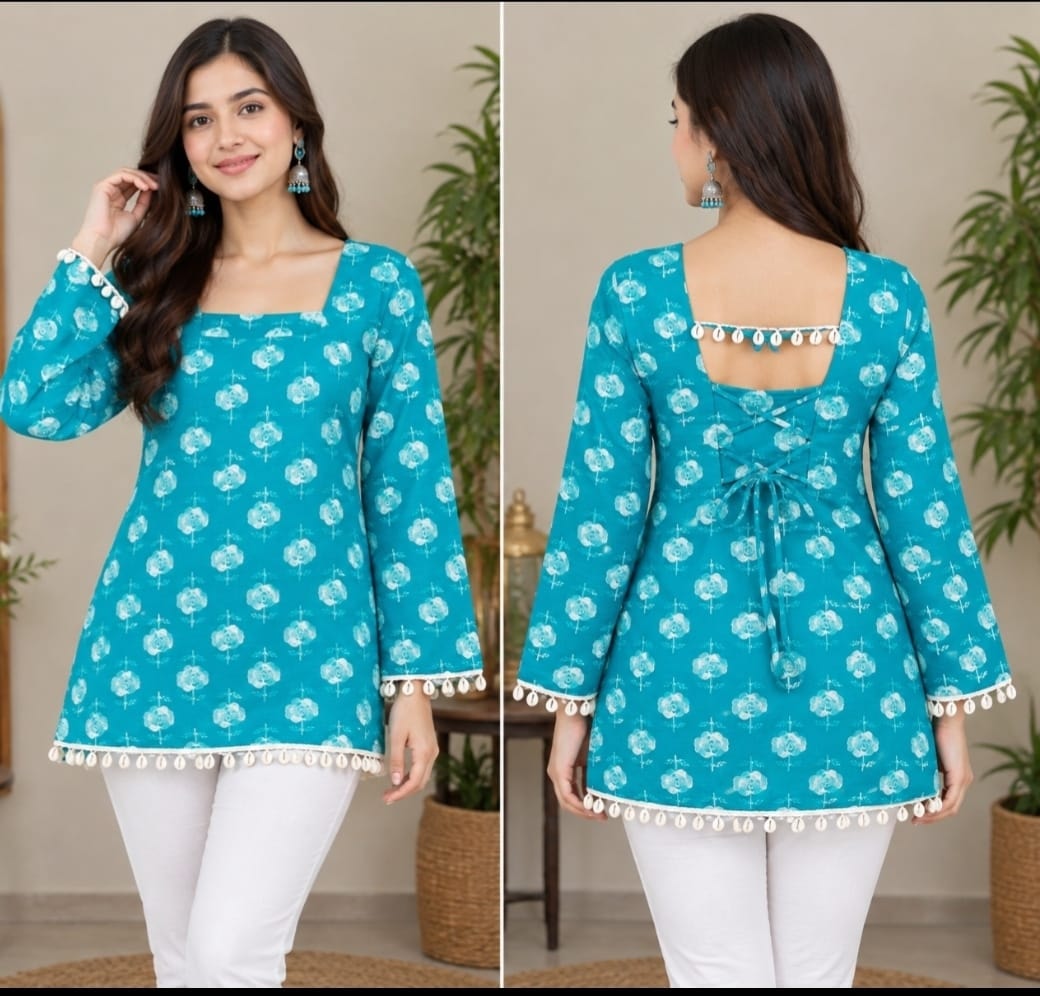 Shell Design Short Kurti