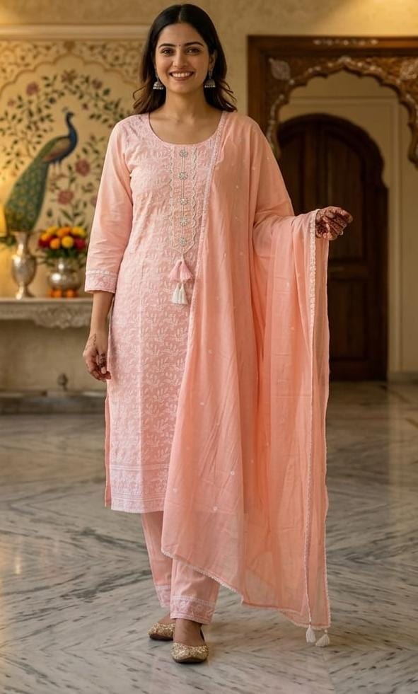 Peach Pink Suit